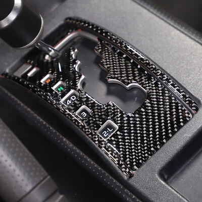 3件装碳纤维齿轮换挡板盖装饰适用于丰田FJ巡洋舰2007-2021美国 — 第 1/4 张图片