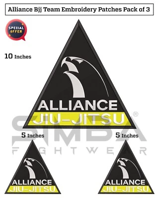 Grapplers BJJ Gi Patches Alliance Kimono Patches BJJ Alliance Embroidery Patches - Image 1 of 4