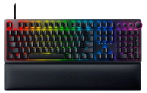 Razer Huntsman V2 Klawiatura do gier Optyczne czerwone przełączniki Chroma RGB UK - Zdjęcie 1 z 6