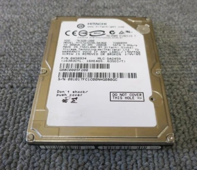 Hitachi Travelstar HTS723220L9A360 7K320 200GB 7200RPM 16MB 2.5" Internal HDD - Image 1 of 4