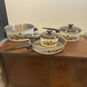 WEST BEND VINTAGE "FRISCH WIE EIN GARTEN" EMAILLE WARE 6 Teile toller Vintage Fund! - Bild 1 von 18