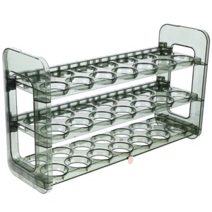 Flip-up Egg Storage Box Dozen Carton Cartons Fridge Bins Holder - Picture 1 of 12
