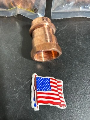  PROPRESS NIBCO COPPER PRESS 1/2"FEMALE ADAPTERS QTY (10) VIEGA *MADE IN USA* - Image 1 of 4