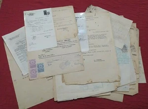 Big archive Jewish family from Romania Lot documents Judaica papers Old stamps - Picture 1 of 12