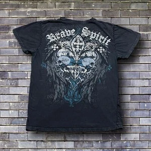 Y2K Affliction Style T-Shirt Skulls & Wings Gothic Jesse Pinkman Gr. XL - Bild 1 von 5