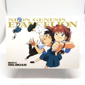 GR12 SHINJI&REI&ASUKA 1st Edition Neon Genesis Evangelion CARDDASS MASTERS - Picture 1 of 12