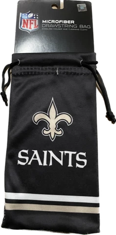 New Orleans Saints NFL Sunglass Eye Glass Drawstring Carry Bag Microfiber Case Cover