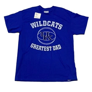 Kentucky Wildcats Basketball Greatest Dad T-Shirt Blau Gr. L Majestic Neu mit Etikett - Bild 1 von 6