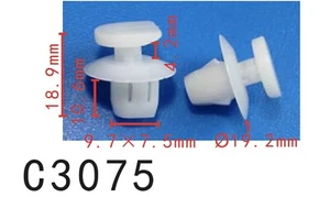 100pcs Fit Nissan Rogue Sentra Tail Lamp Assembly Clip Fastener 26398-ED000 - Foto 1 di 1