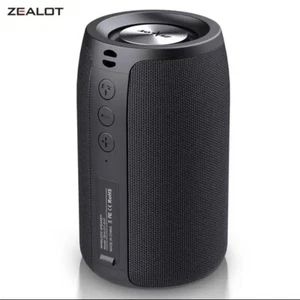 Zealot TWS S32 Subwoofer Waterproof Wireless Portable Bluetooth Speaker Black - Picture 1 of 17