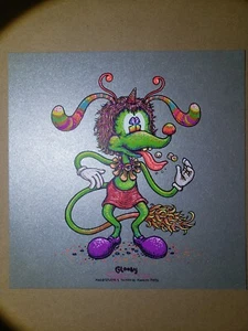 Mini impresión artística de folleto plateado Marq Spusta verde glooby - Imagen 1 de 4