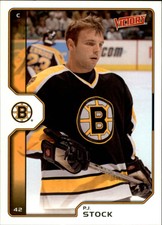 2002-03 UD Victory Boston Bruins Hockey Card #17 P.J. Stock