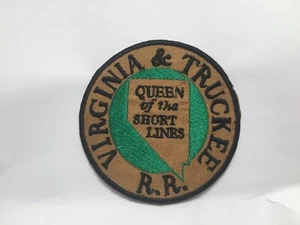 VIRGINIA & TRUCKEE RAILROAD NEW EMBROIDERED IRON ON NAME PATCH - Picture 1 of 1