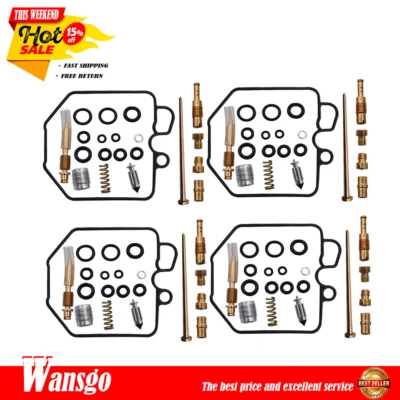 4 X KIT RECONSTRUCCIÓN REPARACIÓN CARBURADOR CARBURADOR apto para Honda 79-82 CB750K CB 750K Foto 1 de 4