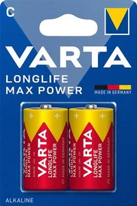 2 x Varta Longlife Max Power C Baby LR14 1.5 V alkaline 2 blister 4714 for e.g. - Picture 1 of 1