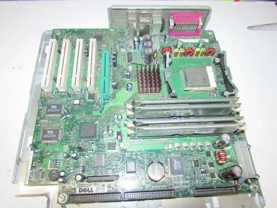 Dell  00W912  C14053-204  SOCKET 478 DESKTOP Motherboard WITH 2.4GHz P4 +1GB RAM - Image 1 of 2