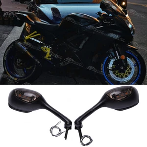 Espejos retrovisores LED de humo para motocicleta Suzuki GSXR1000 05-08 600 750 06-10 - Imagen 1 de 7