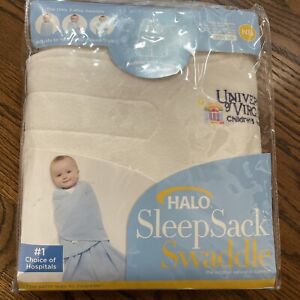 Halo Sleep Sack Swaddle Newborn Baby 6-12 Lbs Beige Wearable Embroidered UVA