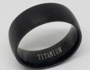 xRing Men's Black Titanium Sizes 8-9-10-11Matte Finishes, Wedding Anniversary - Picture 1 of 15