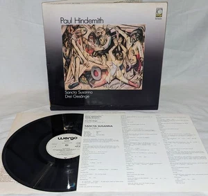 Wergo WER 60106 Hindemith SANCTA SUSANNA/ DREI GASANGE stereo DMM gatefold 1985 - Imagen 1 de 11
