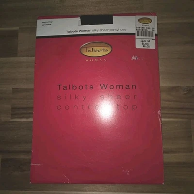 Pantimedias Talbots Mujer Talla 2X NEGRAS Sedosas Soporte Control Top Sandalia Nuevas Foto 1 de 4