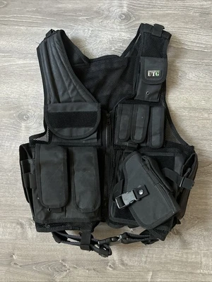 UTG 547 Tactical Vest  Law Enforcement Security Military Belt Holster Magazine - Image 1 of 4