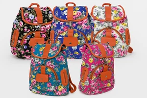 Mochila de lona para mujer Mochila de varios bolsillos Bolso de hombro para trabajo y escuela - Imagen 1 de 39