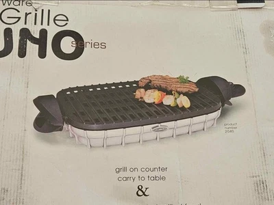 VillaWare Grille Indoor Electric Grill 6" X 12" UNO Series 2040 Flat Griddle New - Image 1 of 4