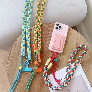 Anti-Lost Mobile Phone Lanyard Hand Weaving Crossbody Phone Strap - Photo 1 sur 13