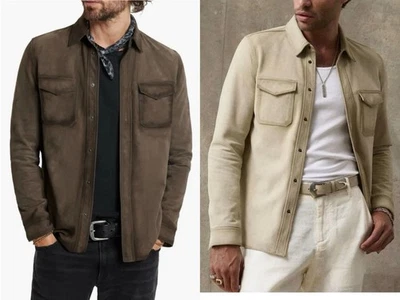 2 pares de chaquetas camiseras nuevas con etiquetas John Varvatos Izzy EU 52 EE. UU. 42 marrón y tostado Foto 1 de 4