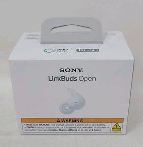 Sony LinkBuds Open True Wireless Bluetooth Earbuds (White). New-Factory Sealed - Picture 1 of 3