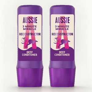 2x AUSSIE Reconstructor 3 Minute Miracle Deep Conditioner 250ml For Dry Hair - Picture 1 of 6