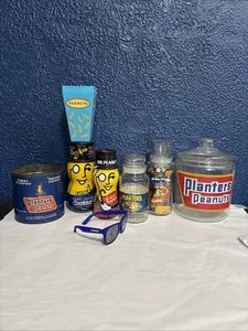 Pflanzgefäße Mr. Peanut Sammlerstücke, Glas, Sonnengläser, Popcornbecher aus Kunststoff - Bild 1 von 22