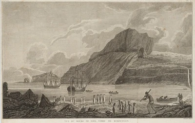 Vue du Havre de Noel, Terre de Kerguelen, KSt. Romantik Unbekannt (18.Jhd) - Bild 1 von 4