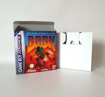 Doom UKV PAL Nintendo Game Boy Advance GBA Empty replacement Box & Tray - Image 1 of 4