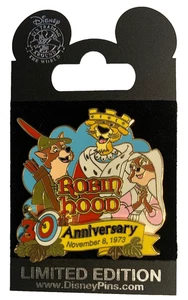 Disneyland Robin Hood 30th Anniversary Robin, Marian, Prince John Disney LE Pin - Foto 1 di 1