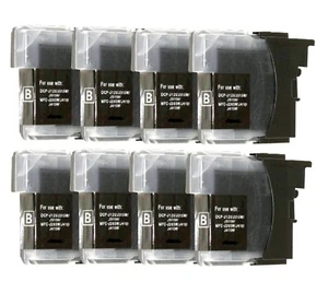 8 Compatible with Ink Cartridges Brother MFC-J415W MFC-J140W MFC-515W black - Bild 1 von 1