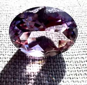 Vintage Very Large 10.8 Ct Oval Amethyst Loose Stone; Stunning! - Picture 1 of 20
