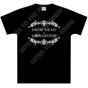Splendida t-shirt unisex drop dead - NUOVA DI ZECCA - Alt, Punk, Goth, Pipipistrelli - Foto 1 di 1