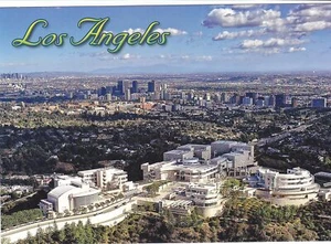 Veduta aerea del GETTY MUSEUM una carta - LA 366 e lo skyline di Los Angeles - Foto 1 di 3
