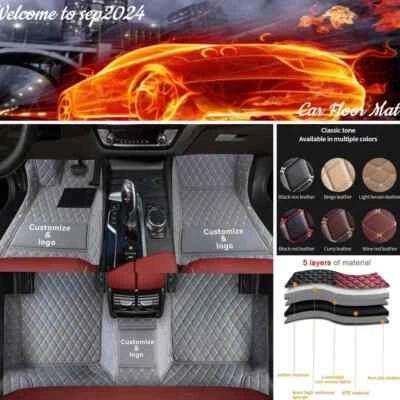 For Chevrolet Monte Carlo 2000-2025 Car Floor Mats Luxury Carpets Front & Rear - Image 1 of 4
