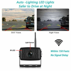 Digital Wireless for Car Monitor Reversing Side Camera DVR 12V 24V Truck Canvan - Picture 1 of 9