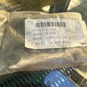 Collares de bloqueo excedentes vintage BOWLING ALLEY 12-1105 5 pulgadas bolsa - Imagen 1 de 2