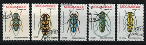 Estampillas precanceladas muy finas de Mozambique 1978 Scott # 579/584 "Escarabajos" - Imagen 1 de 2