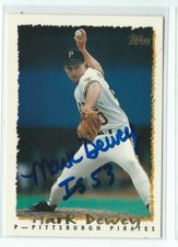 Mark Dewey Signed 1994 Topps Card #378 Pittsburgh Pirates