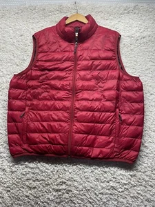 Hawke & Co. Sport Performance Puffer Vest Men's XL Red Navy Lightweight GUC - Picture 1 of 6