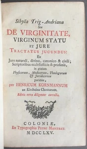 Henri Kornmann Sibylla Trig-Andriana Seu De Virginitate Petri Marteau 1765 - Picture 1 of 15