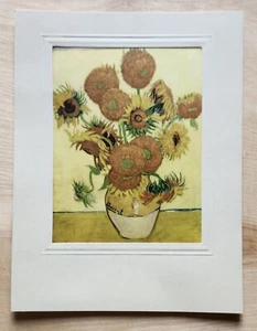 Vintage Edizioni Beatrice D'este Milano Silk Print: Sunflowers - Van Gogh - Picture 1 of 3