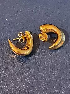 14K Yellow Gold Earrings 2.1g - Picture 1 of 4