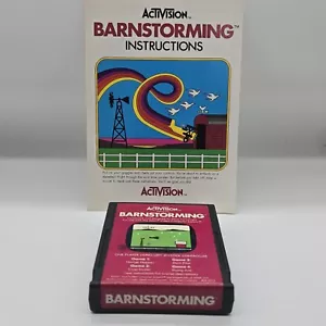 Barnstorming (Atari 2600, 1982) Activision Game Cartridge + Manual TESTED WORKS! - Picture 1 of 2